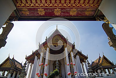 Wat Suthat Thep Wararam Stock Photo